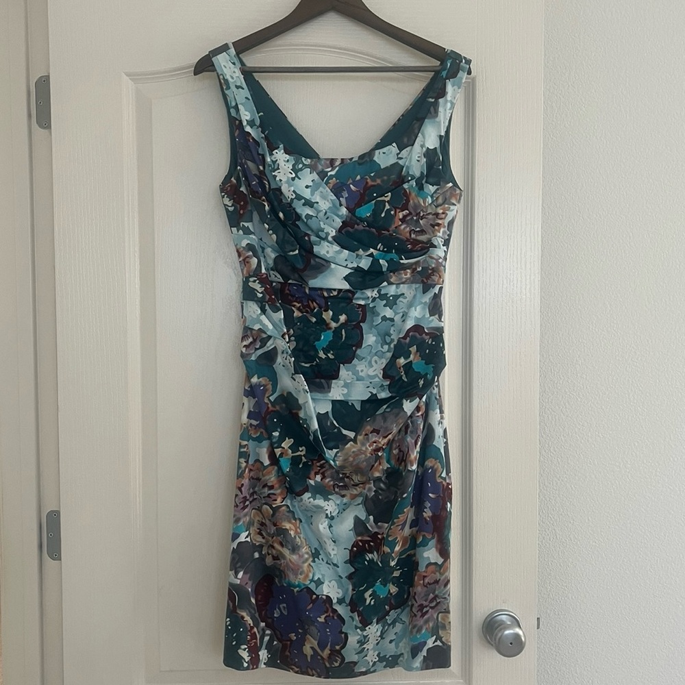 Suzi Chin for Maggie Boutique Midi Cocktail Dress Size 10